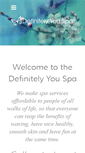 Mobile Screenshot of definitelyyouspa.com